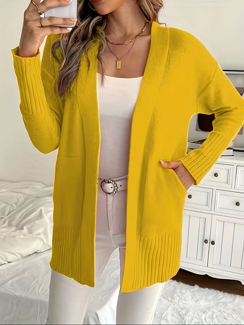 Women's Relaxed Open-Front Cardigan