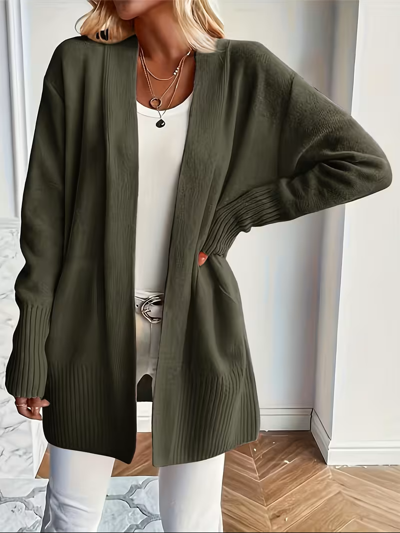 Women's Relaxed Open-Front Cardigan