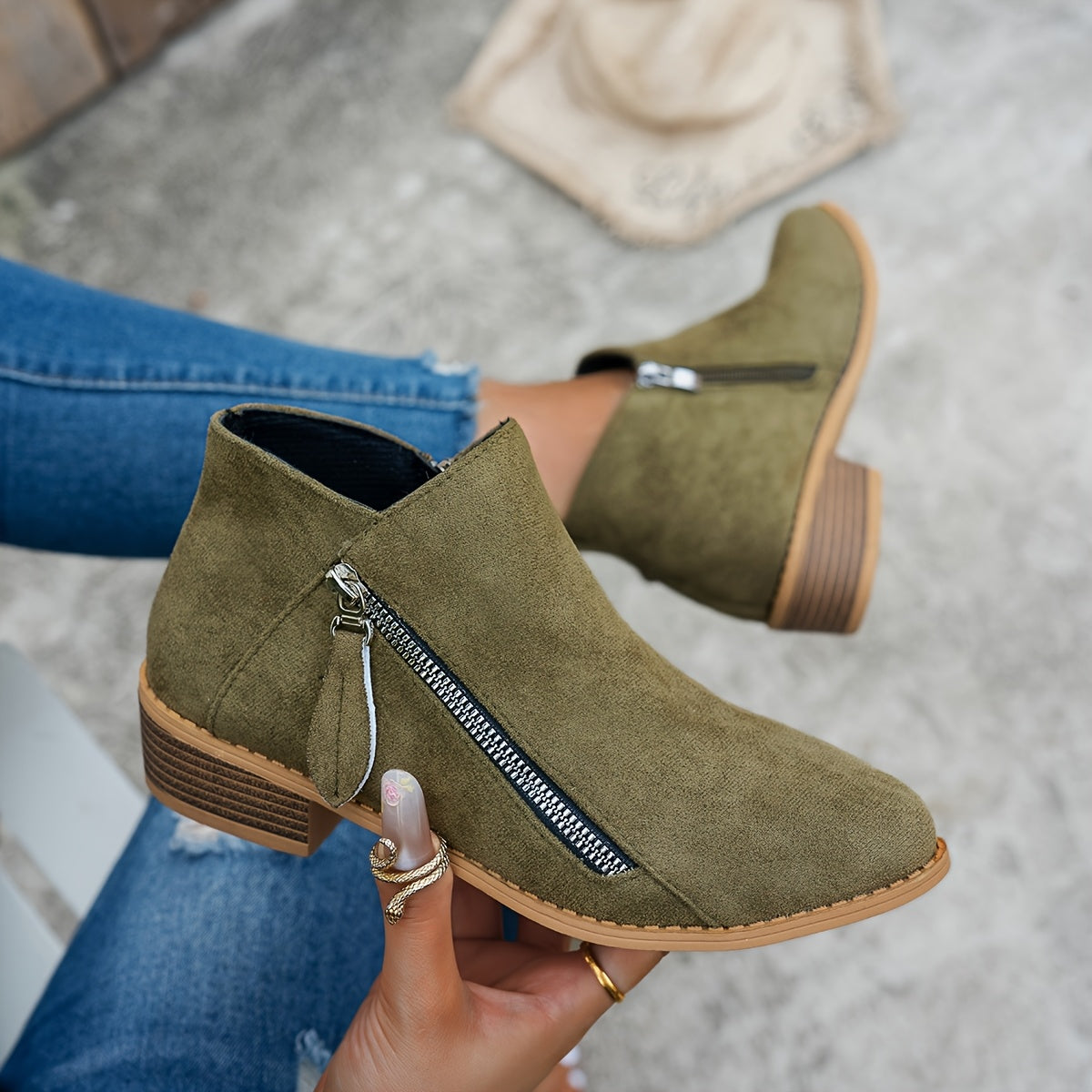 Women's Side-Zip Ankle Boots