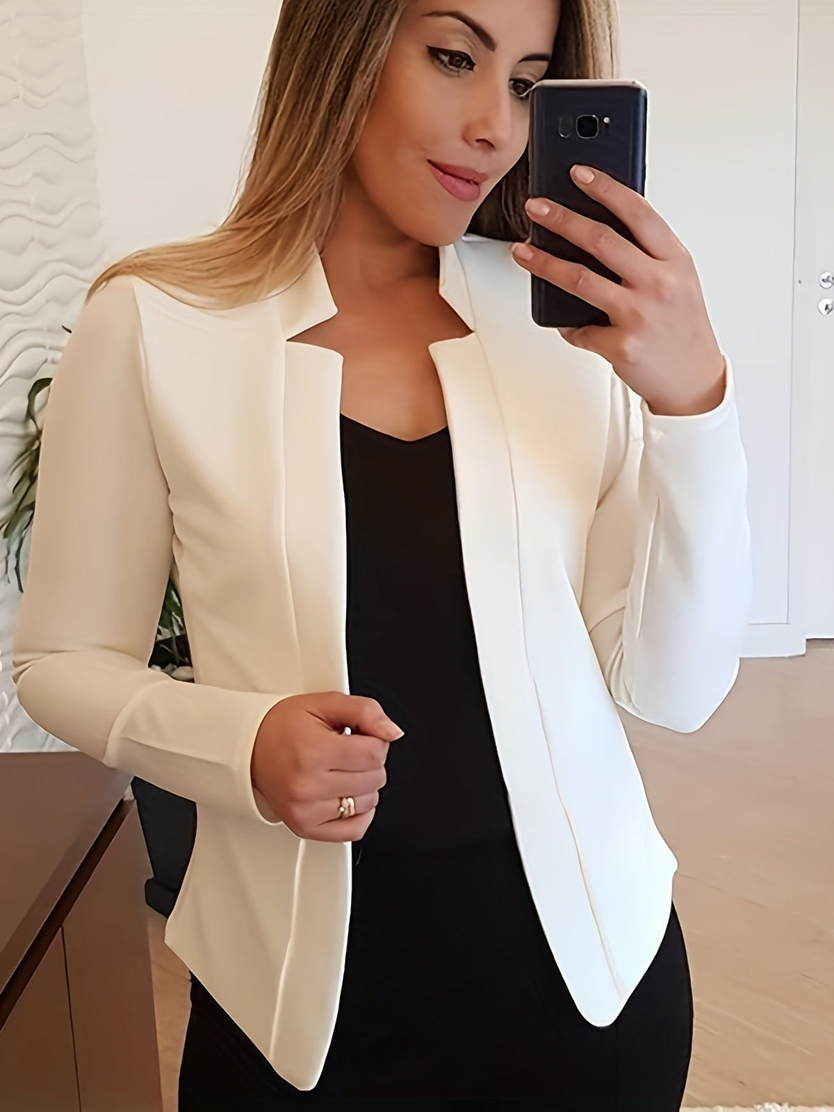 Women's Open Front Tailored Jacket