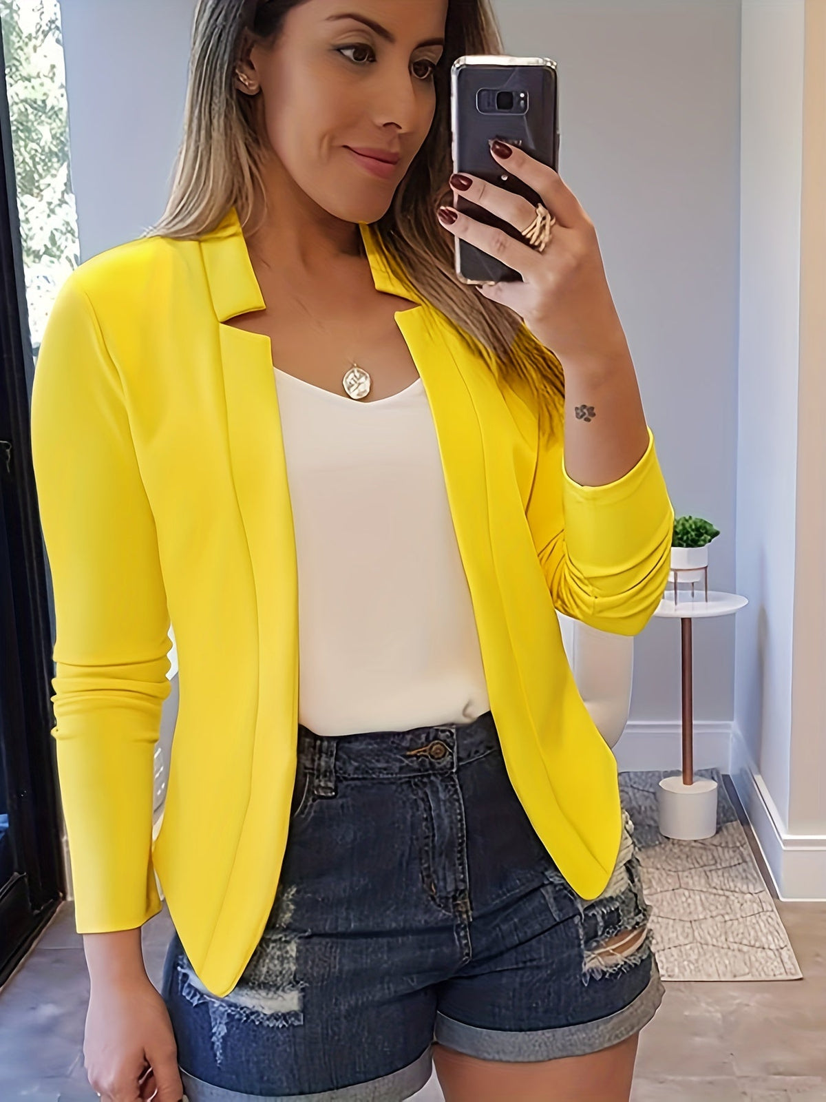 Women's Open Front Tailored Jacket