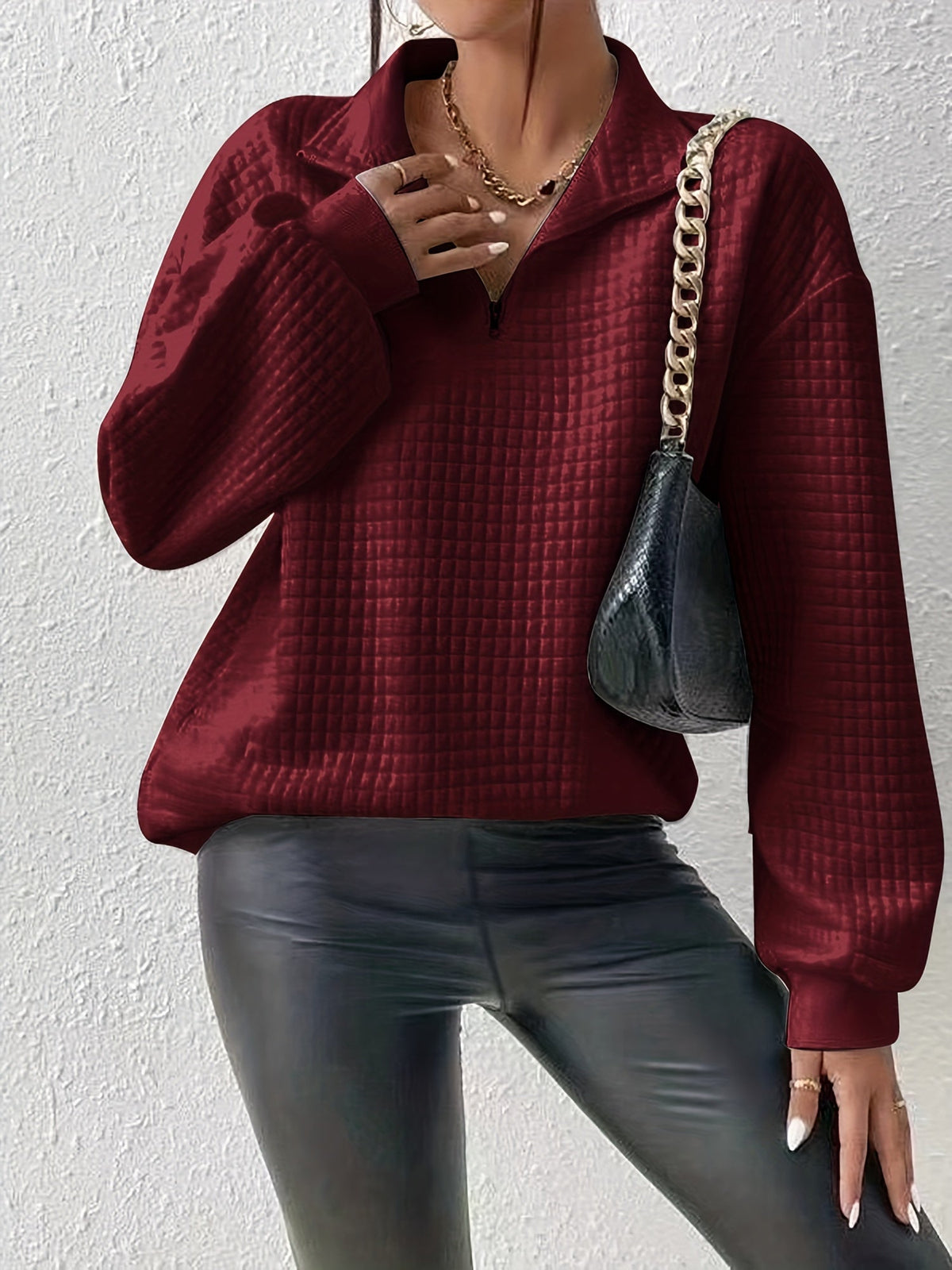 Women's Relaxed Quarter-Zip Pullover
