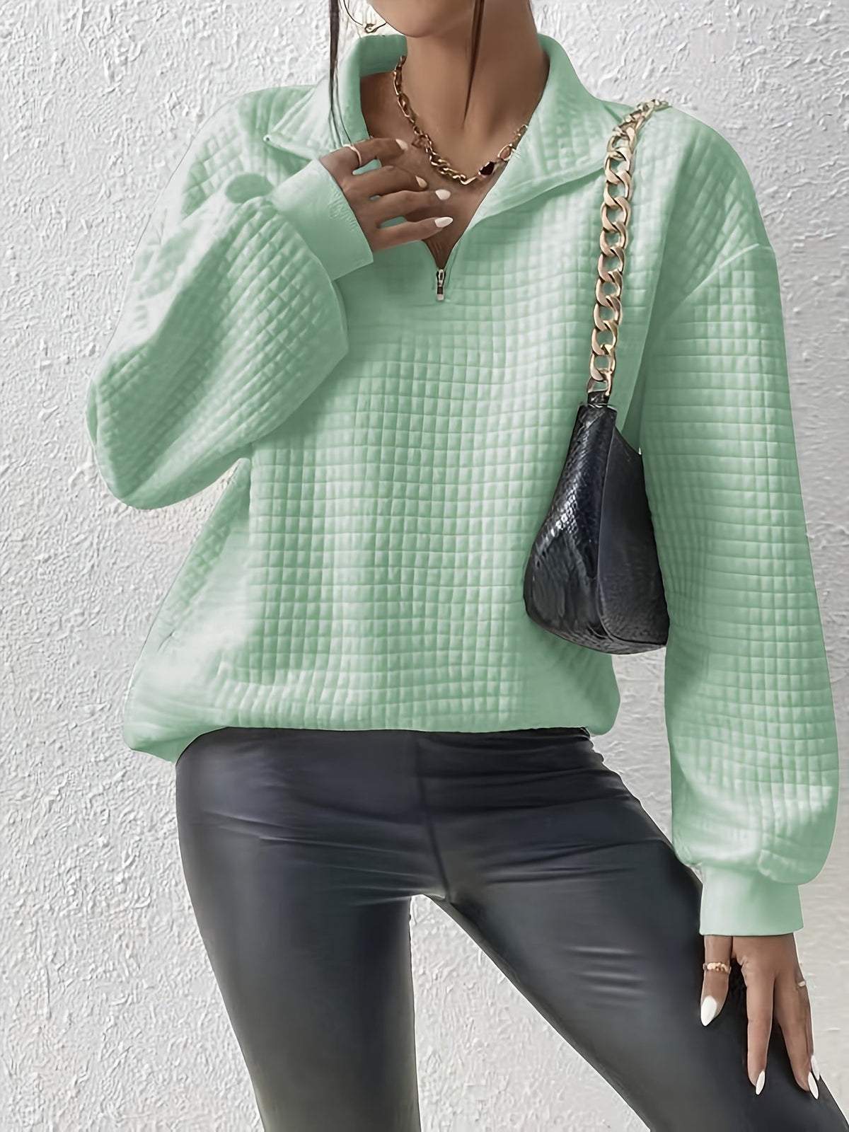 Women's Relaxed Quarter-Zip Pullover