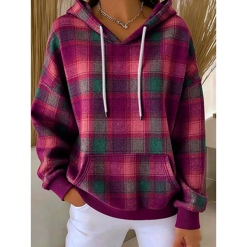 Women's Checked Hoodie