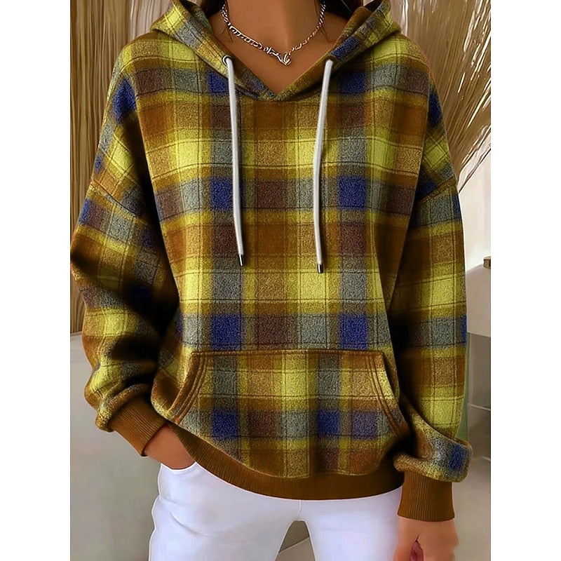 Women's Checked Hoodie