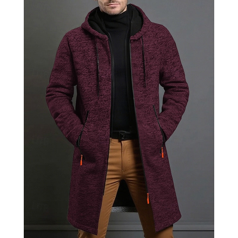 Men's Hooded Longline Coat