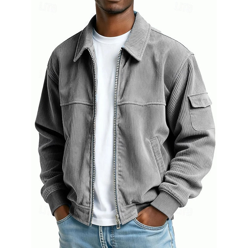 Men's Ribbed Textured Jacket