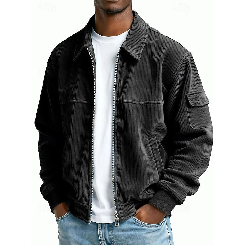 Men's Ribbed Textured Jacket