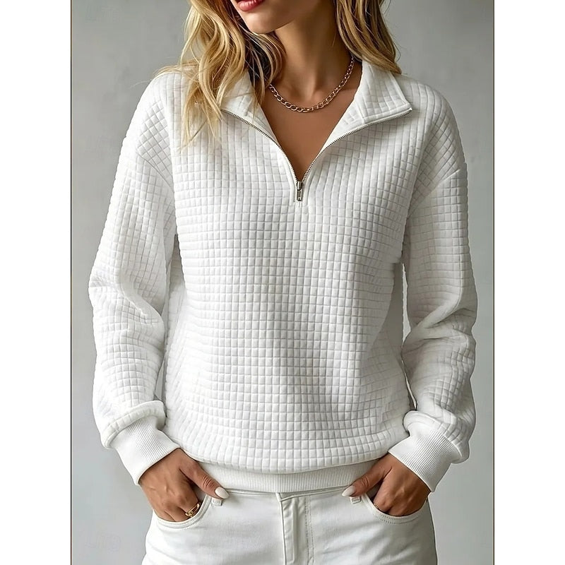 Women's Textured Half-Zip Pullover