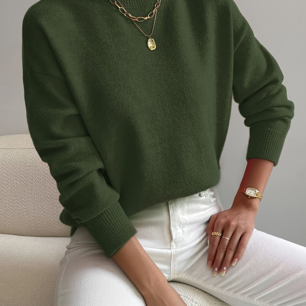 Women's Mock Neck Sweater