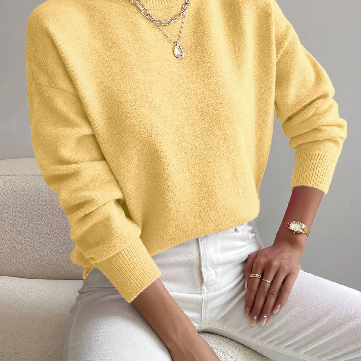 Women's Mock Neck Sweater