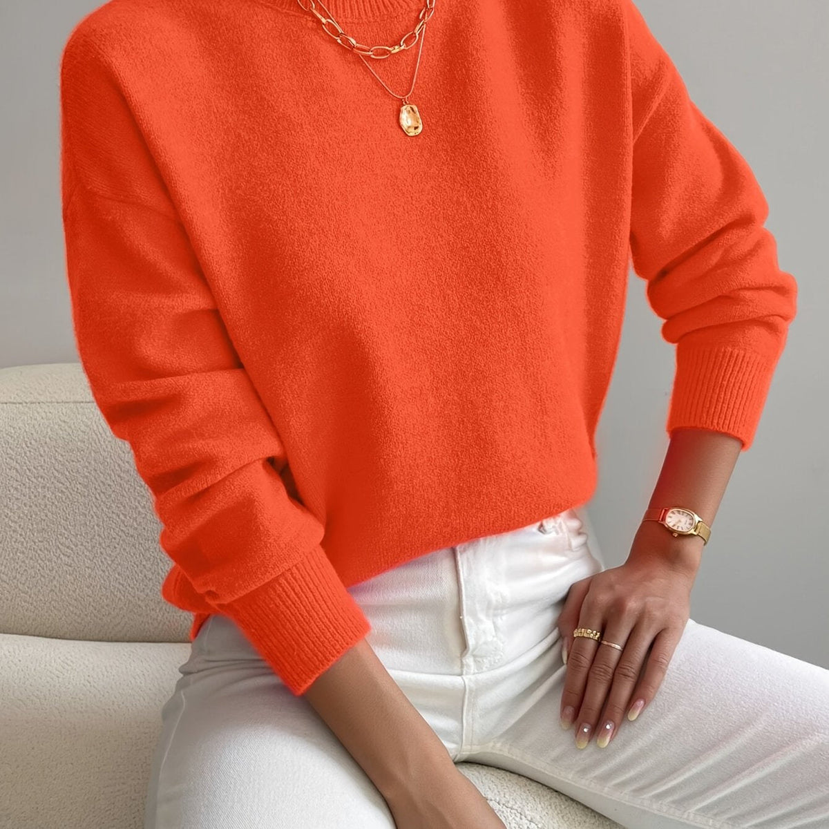Women's Mock Neck Sweater