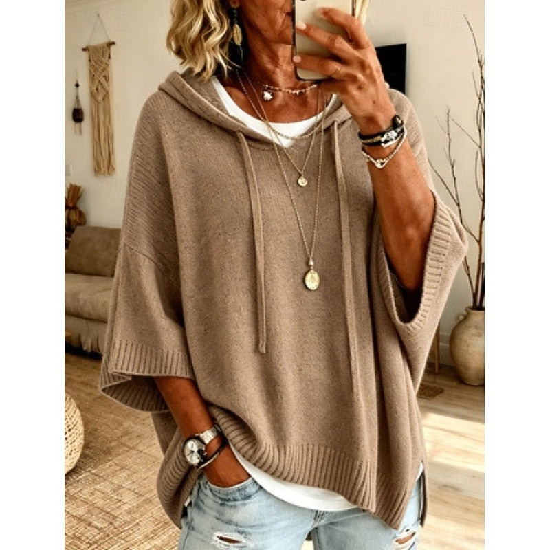 Women's Relaxed Hooded Sweater