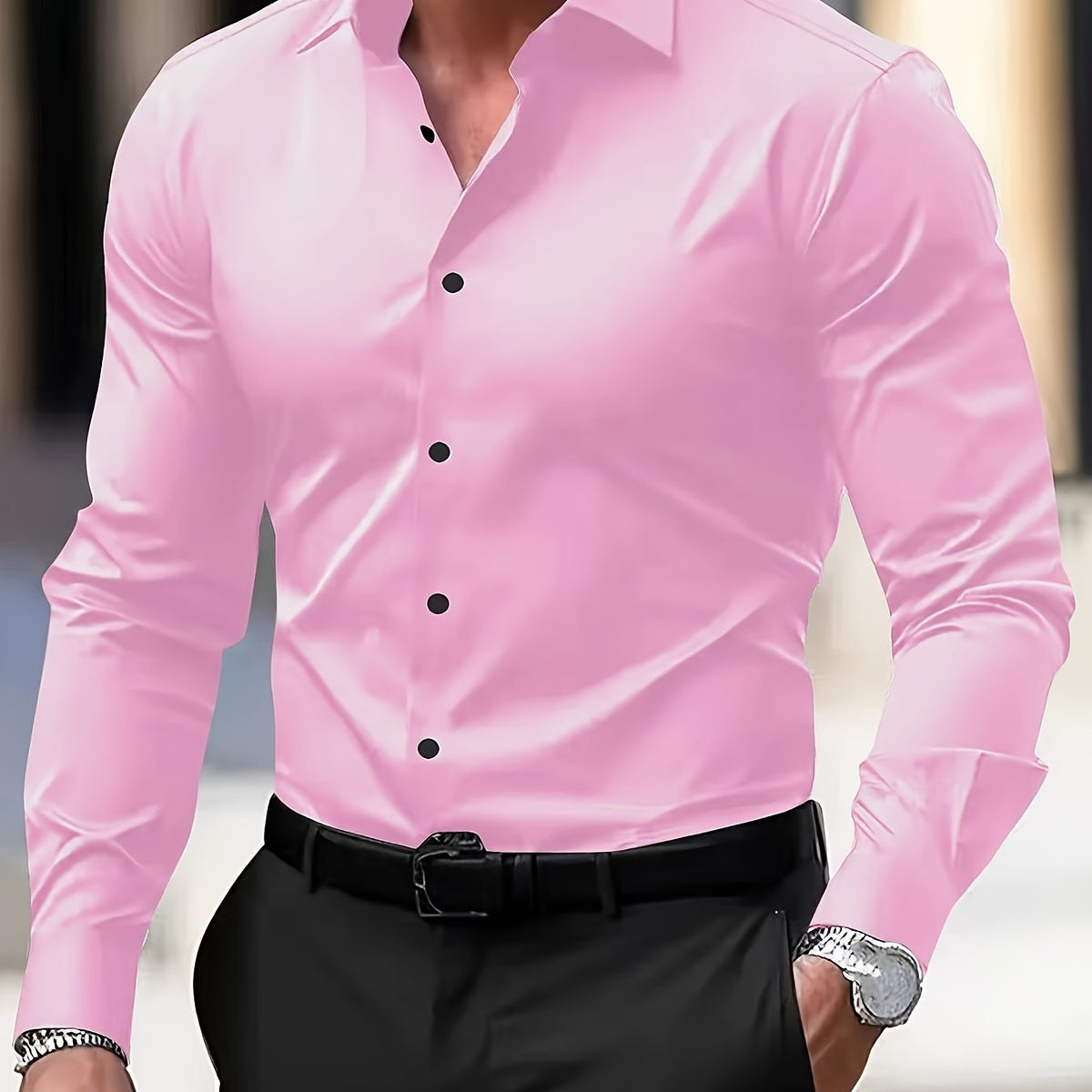 Men's Tailored Long-Sleeve Shirt