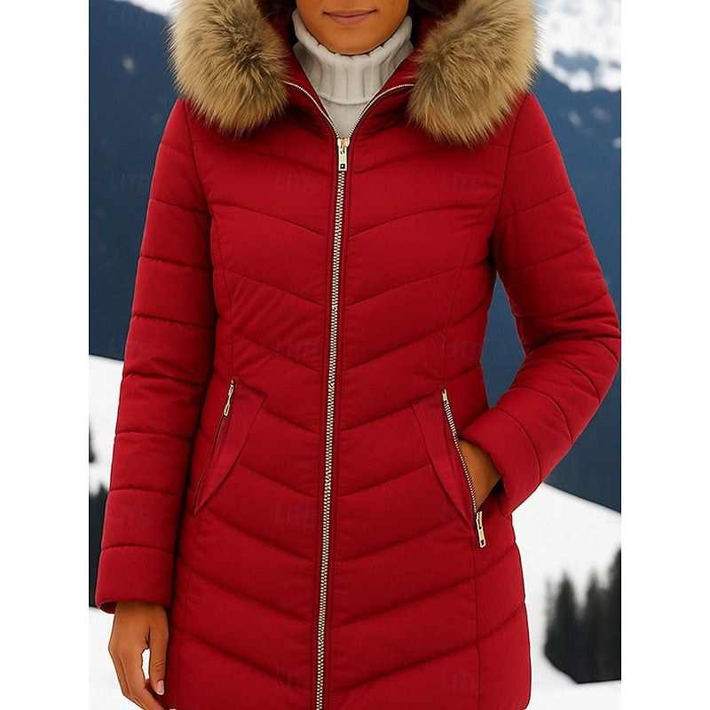 Women's Hooded Quilted Parka