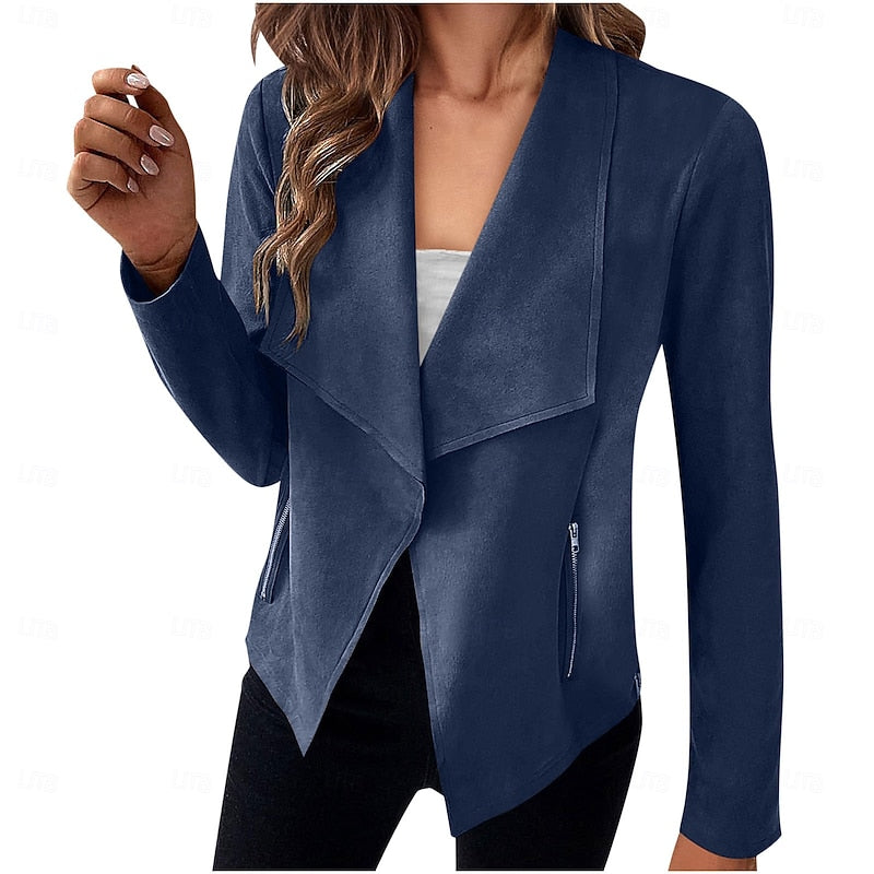Women's Draped Open-Front Jacket