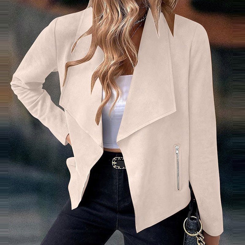 Women's Draped Open-Front Jacket