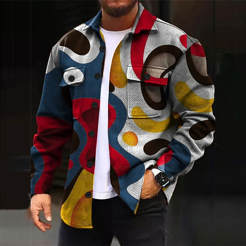 Men's Bold Patterned Overshirt