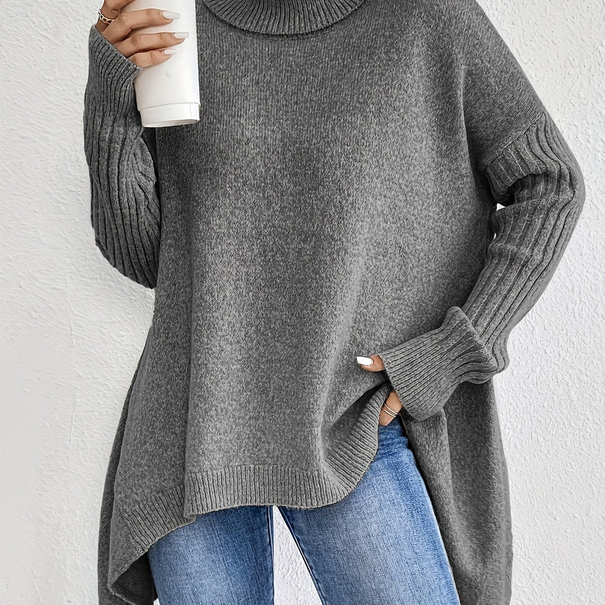 Women's High-Neck Sweater