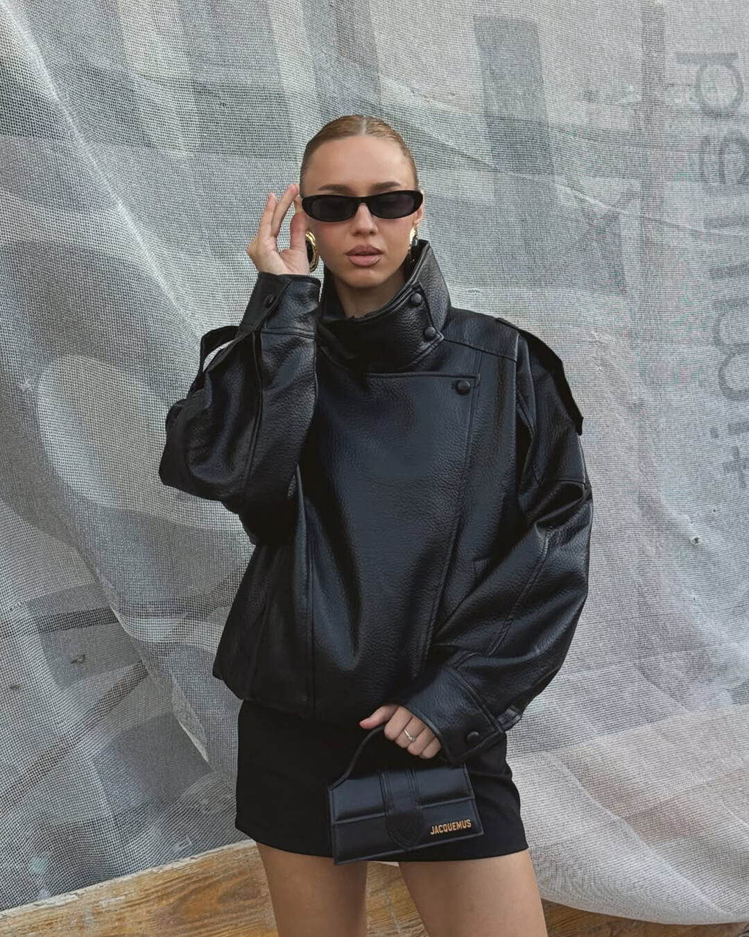 Women's Asymmetric Zip Jacket with High Collar