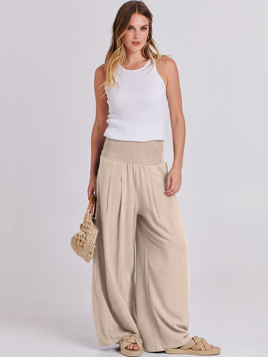 Holly | Linen High-Waist Lounge Pants