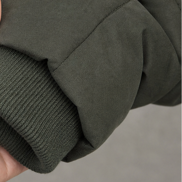 Women's Fitted Quilted Hooded Coat with Front Zipper and Side Pockets