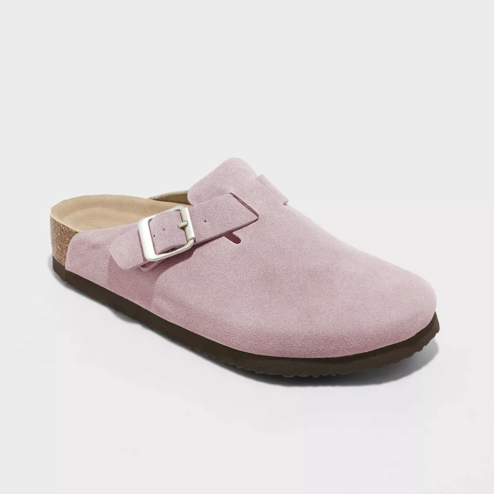 Unisex Closed-Toe Slip-On Clogs with Buckle Strap and Open Heel
