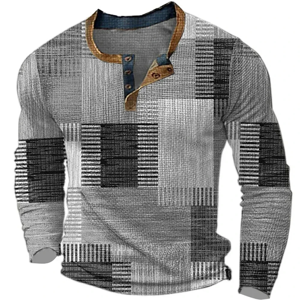 Men's Multicolor Long-Sleeve Shirt