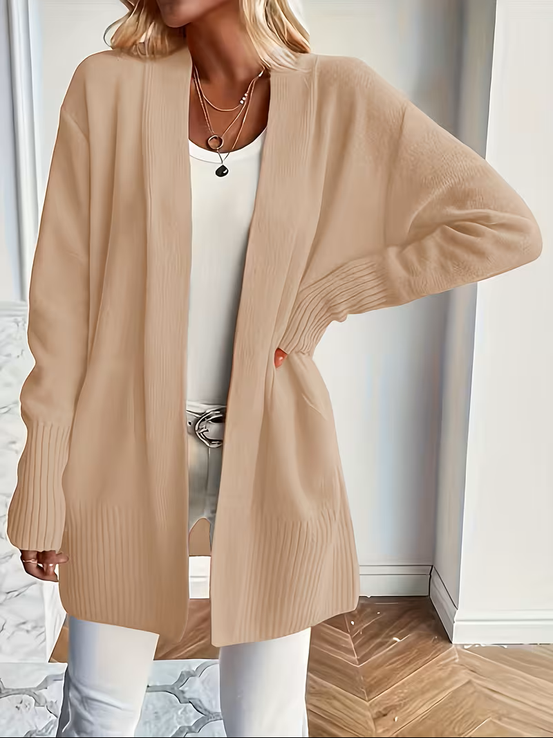 Women's Relaxed Open-Front Cardigan
