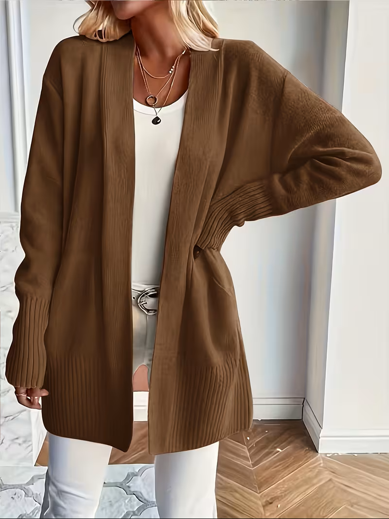 Women's Relaxed Open-Front Cardigan