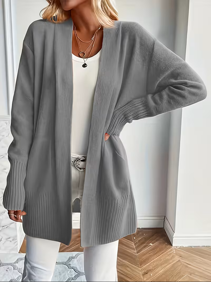 Women's Relaxed Open-Front Cardigan