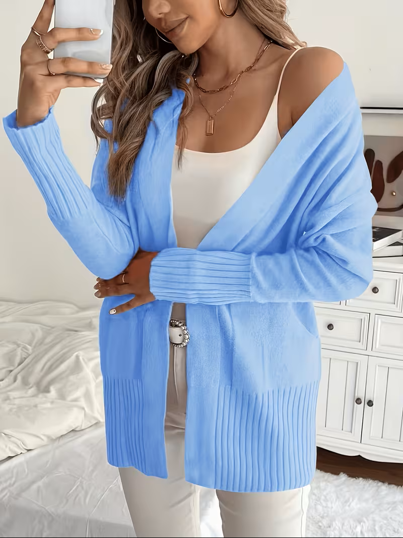 Women's Relaxed Open-Front Cardigan
