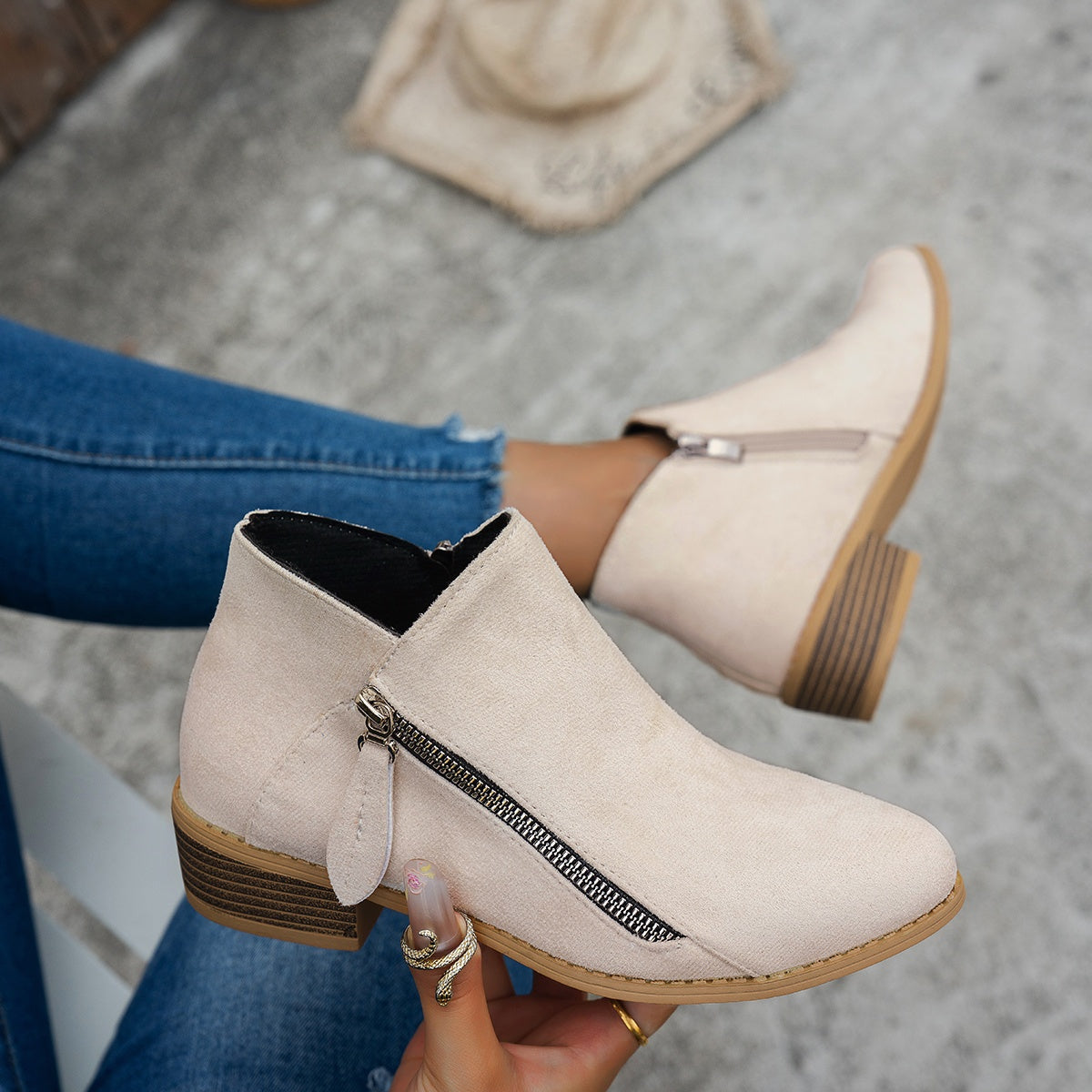 Women's Side-Zip Ankle Boots