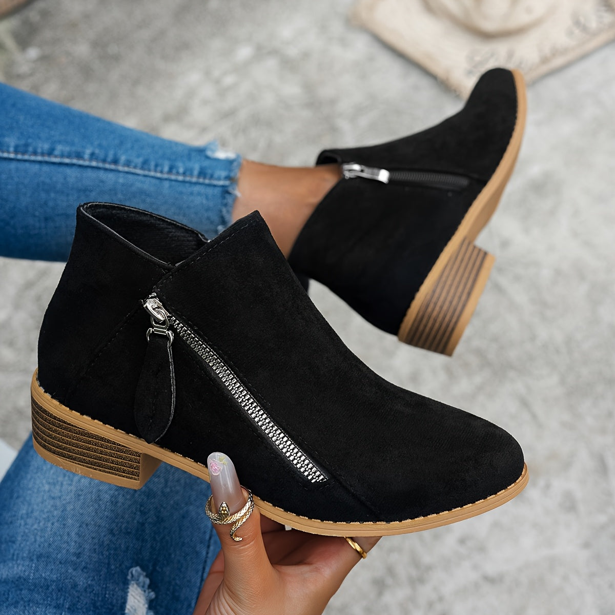 Women's Side-Zip Ankle Boots