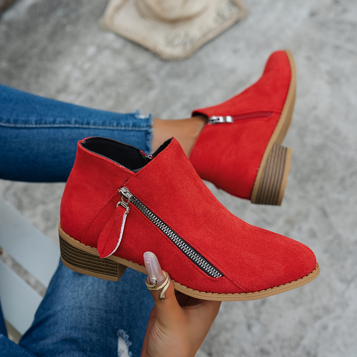 Women's Side-Zip Ankle Boots
