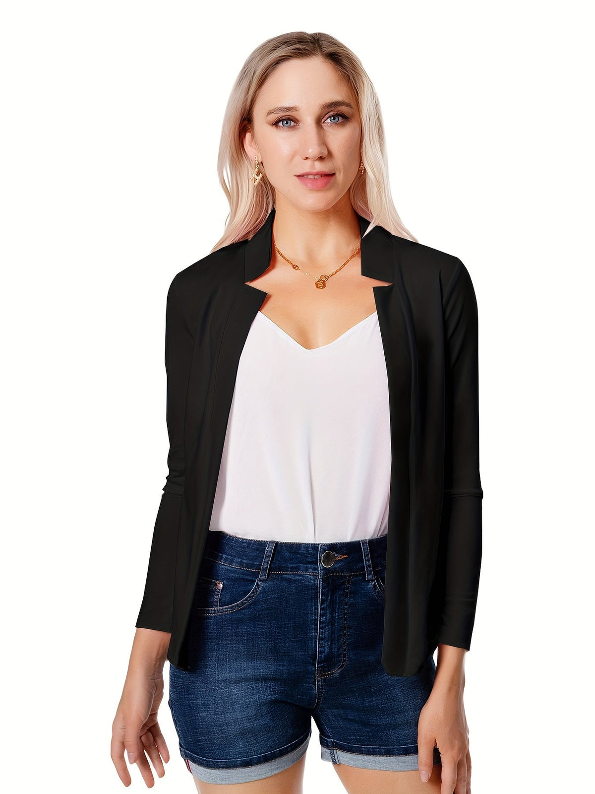 Women's Open Front Tailored Jacket