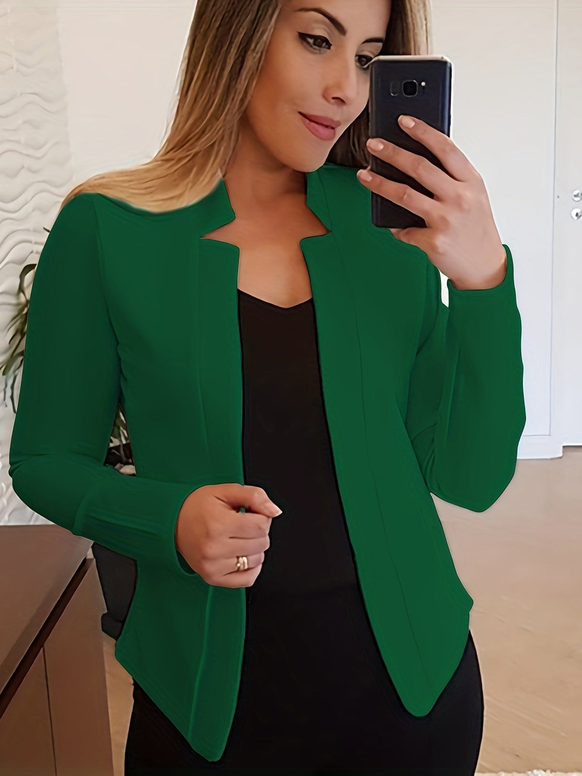 Women's Open Front Tailored Jacket
