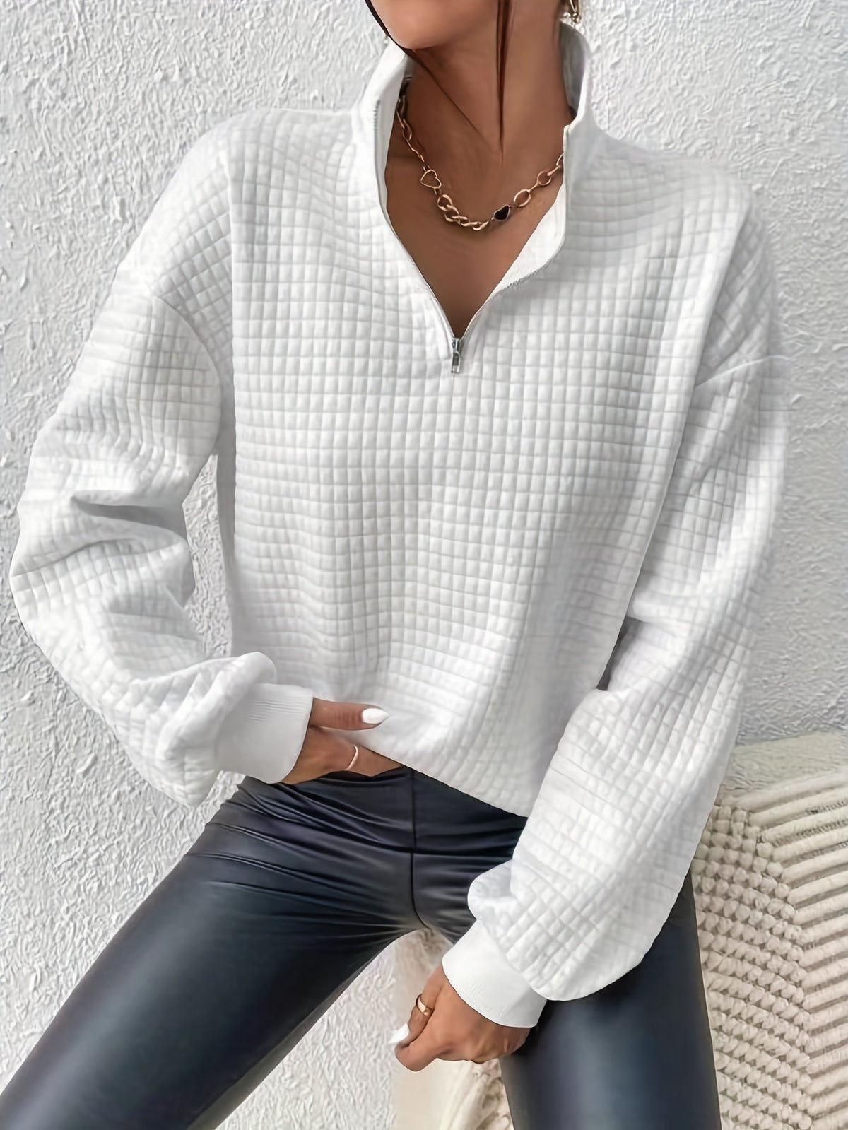 Women's Relaxed Quarter-Zip Pullover