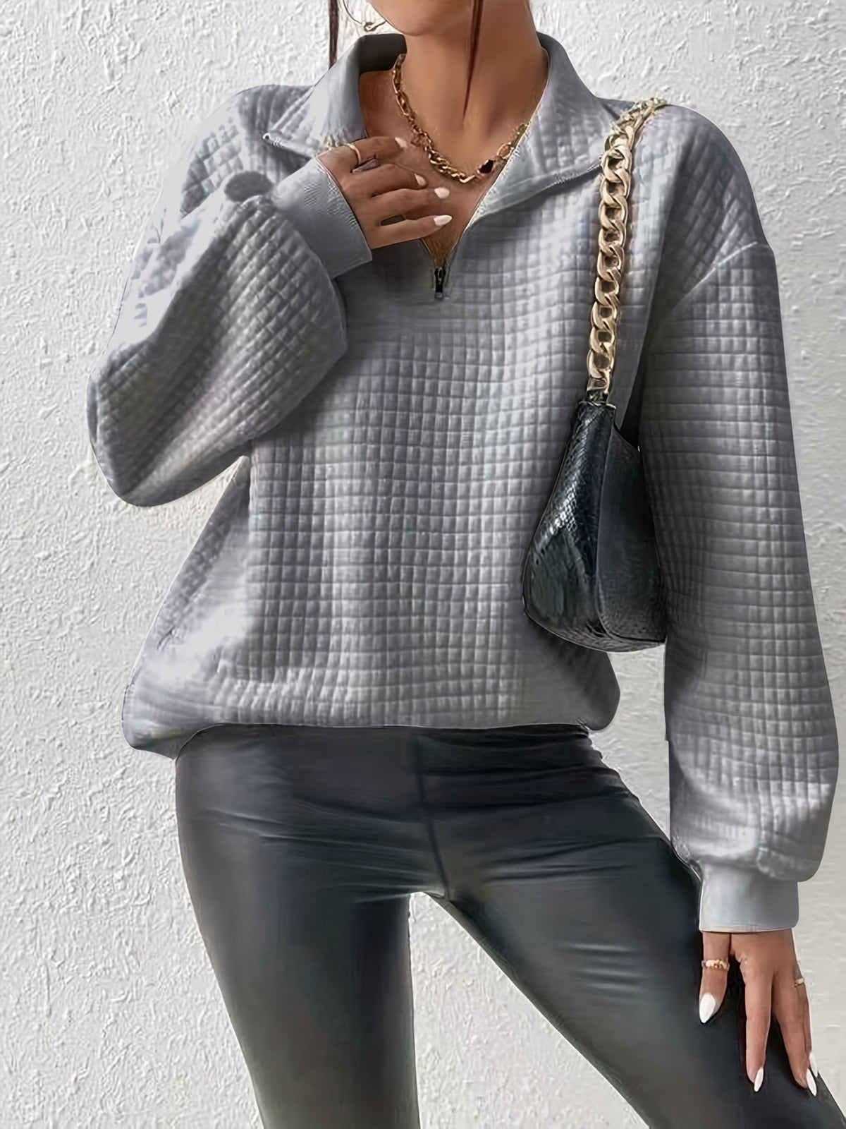 Women's Relaxed Quarter-Zip Pullover