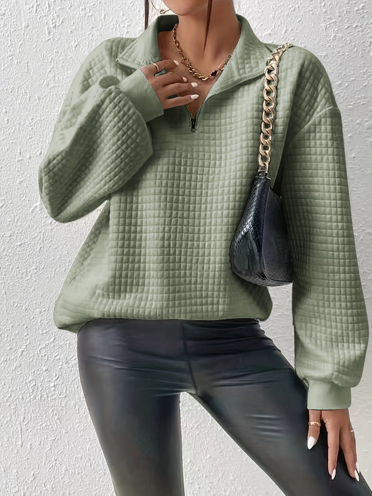 Women's Relaxed Quarter-Zip Pullover