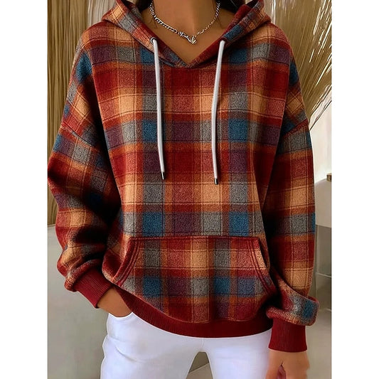 Women's Checked Hoodie