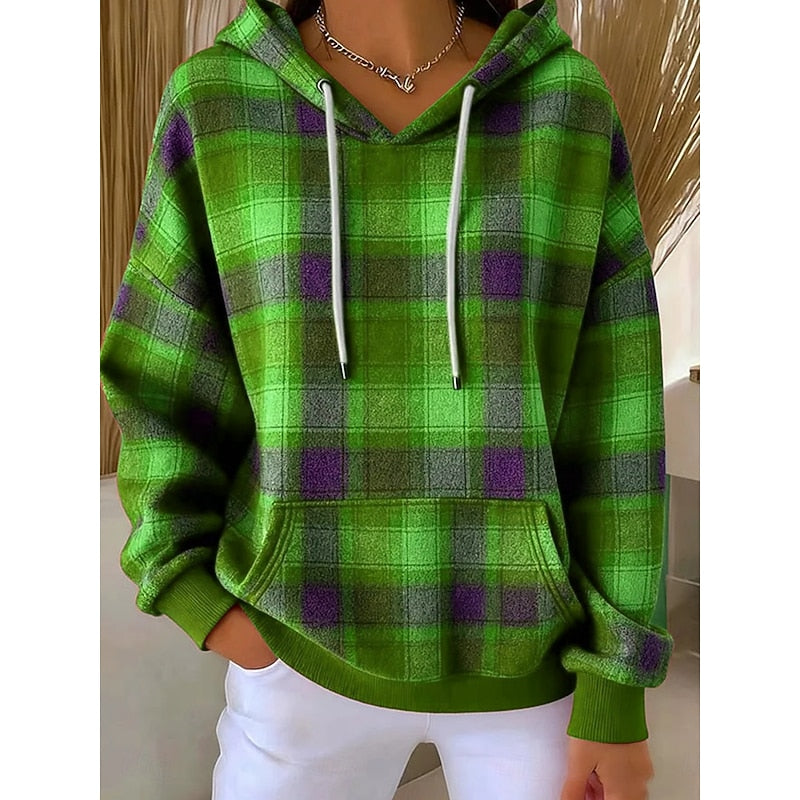Women's Checked Hoodie