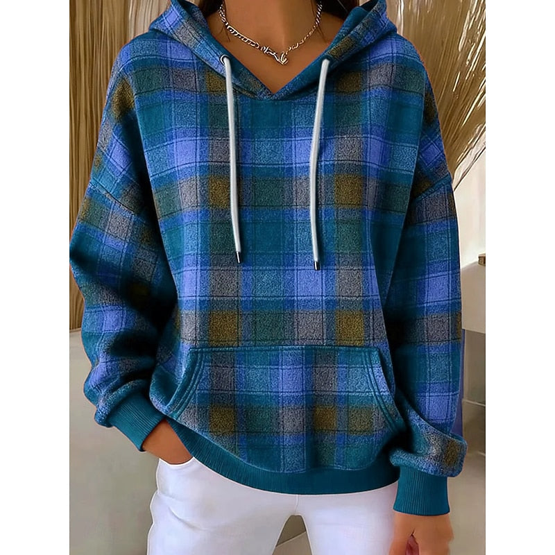 Women's Checked Hoodie