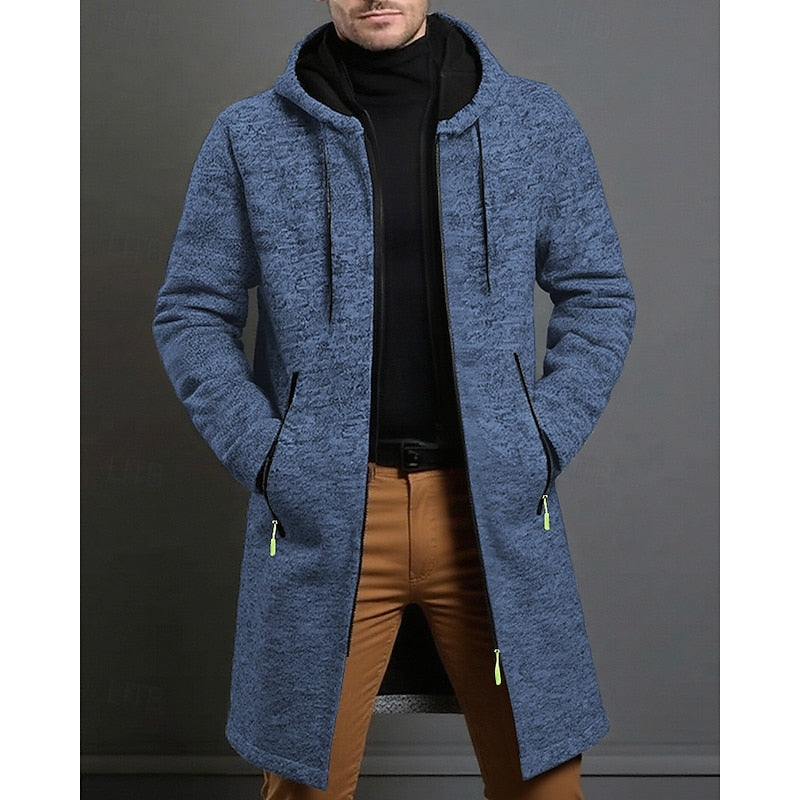Men's Hooded Longline Coat