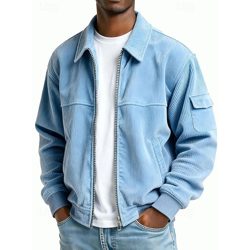 Men's Ribbed Textured Jacket