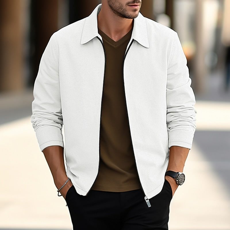 Men's Textured Overshirt