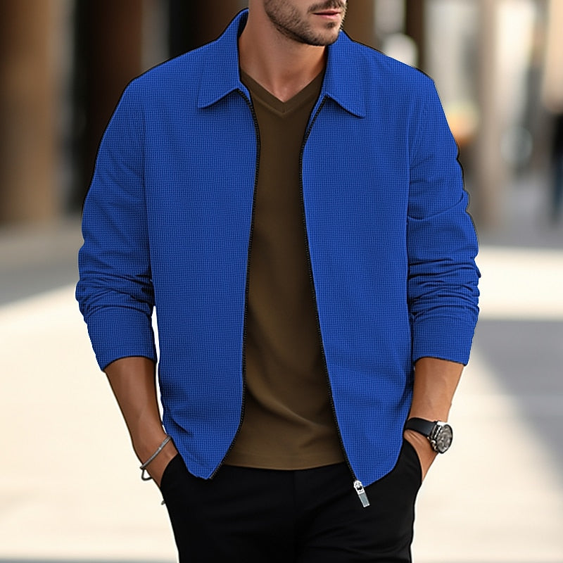 Men's Textured Overshirt
