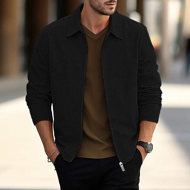 Men's Textured Overshirt
