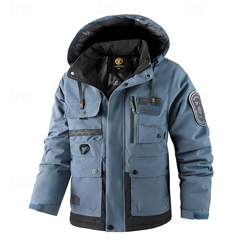 Men's Hooded Utility Jacket