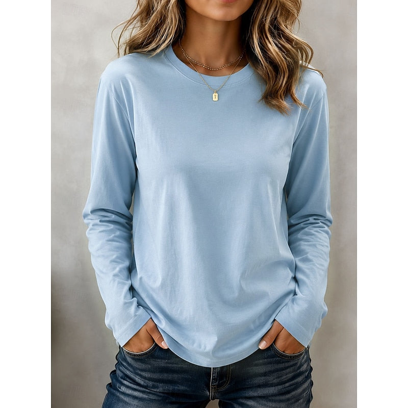 Women's Long-Sleeve Crewneck Top